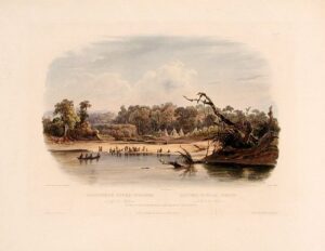 punka indians camped on the banks of the missouri