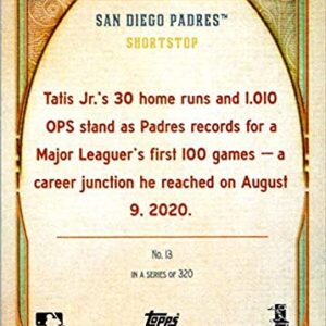 2021 Topps Gypsy Queen #13 Fernando Tatis Jr. San Diego Padres MLB Baseball Trading Card