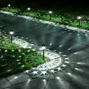urago super bright solar lights outdoor waterproof 10 pack, dusk to dawn up to 12 hrs solar powered outdoor pathway garden lights auto on/off, led landscape lighting decorative for walkway patio yard