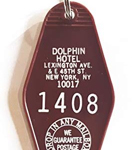 The Dolphin Hotel Inspired Key Tag White and Plum Room # 1408