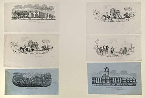 [Group of six lithographic vignettes of scenes in and around Buenos Aires]