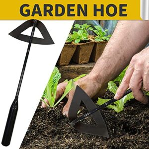 TKPL Garden Hoe - All-Steel Hardened Hollow Hoe for Long Handle, Garden Weeding Tools, Easy Weeding and Soil Loosening, Hoe Garden Tool, Durable and effectable Hand Tools, Multi, 11.81x6.30(30x16cm)