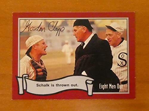 Gordon CFor Lapp Signed Eight Men Out Movie Baseball Card with JSA COA