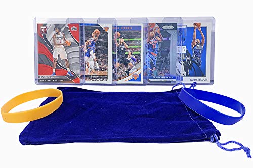 New York Knicks Basketball Cards: Alec Burks, RJ Barrett, Kevin Knox, Mitchell Robinson, Reggie Bullock, Julius Randle ASSORTED Basketball Trading Card and Wristbands Bundle