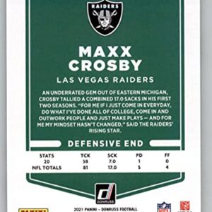 2021 Donruss #87 Maxx Crosby Las Vegas Raiders NFL Football Card NM-MT