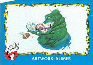 slimer trading card ghostbusters ii 1989 topps #85 eating