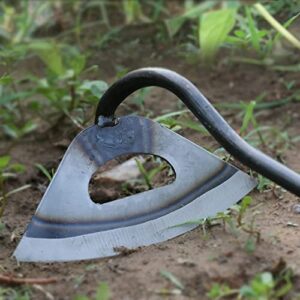 HRADHOL All-Steel Hardened Hollow Hoe,Garden Hoes for Weeding,Hollow Hoe for Gardening,Hoe Garden Tool,Garden Hoe for Backyard Weeding, Loosening, Farm Planting 2