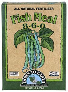 down to earth organic fish meal fertilizer 8-6-0, 5 lb