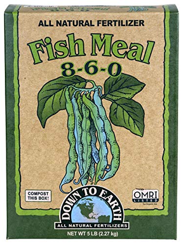 Down to Earth Organic Fish Meal Fertilizer 8-6-0, 5 lb