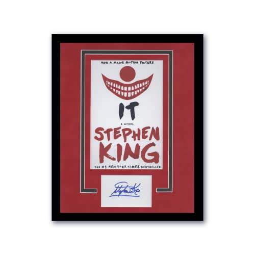 Stephen King"IT" Autograph SIGNED Photo Custom Matted 11x14 Framed Display ACOA LOA