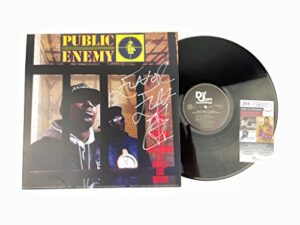 flavor flav signed 12″ vinyl record public enemy it takes a nation of millions jsa authentication