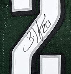 Brian Dawkins Autographed Green Pro Style Jersey - Beckett W Hologram Black