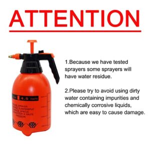 Joywayus 68oz Garden Pump Sprayer Portable Yard & Lawn Sprayer for Spraying/Watering/Home Cleaning/Car Washing 0.5 Gallon