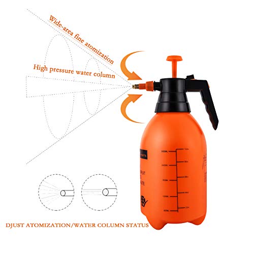 Joywayus 68oz Garden Pump Sprayer Portable Yard & Lawn Sprayer for Spraying/Watering/Home Cleaning/Car Washing 0.5 Gallon