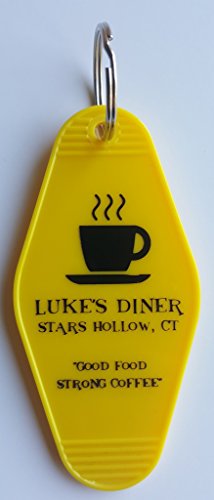 Gilmore Girls LUKE'S DINER"GOOD FOOD STONG COFFEE" Inspired Key Tag