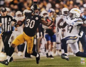 autographed james connor pittsburgh steelers 16×20 photo with fanatics coa