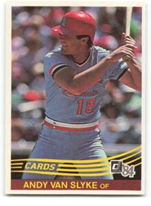 1984 donruss #83 andy van slyke nm+++ rc rookie st. louis cardinals baseball