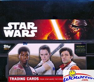 2015 topps star wars the force awakens special hobby edition huge factory sealed box with 24 packs & 144 cards! includes 3 exclusive foil parallel sequentially numbered cards only found in this box!