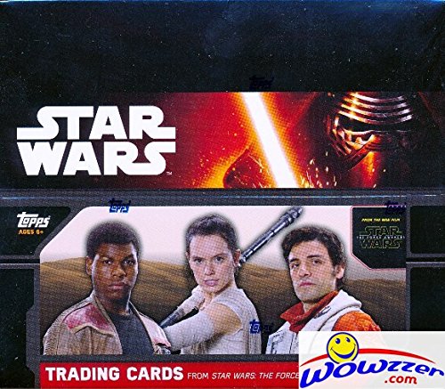 2015 Topps Star Wars the Force Awakens SPECIAL HOBBY EDITION HUGE Factory Sealed Box with 24 Packs & 144 Cards! Includes 3 EXCLUSIVE FOIL PARALLEL Sequentially Numbered Cards only Found in this Box!