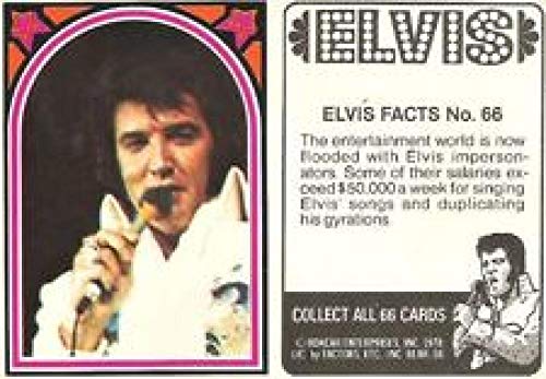 Elvis Presley Complete 1978 Trading Card Set Includes 66 Cards