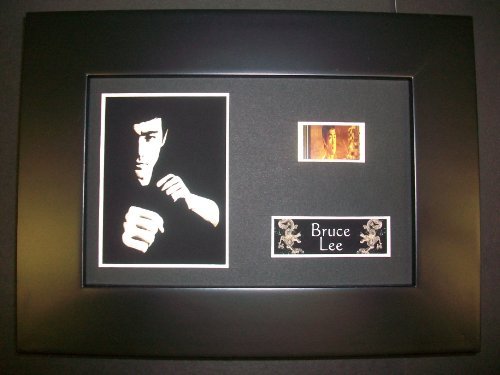 BRUCE LEE Framed Film Cell Display Collectible Movie Memorabilia Complements Poster Book Theater