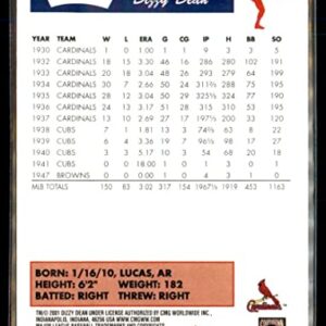 2002 Greats of the Game #62 Dizzy Dean MLB Baseball Trading Card