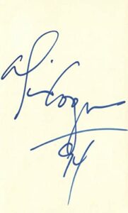 alice cooper rock singer signed 3×5 index card with jsa coa