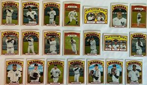 new york yankees 2021 topps heritage series 21 card team set featuring aaron judge and gerrit cole plus rookie cards and others