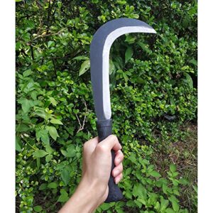 Billhook Sickle Machete Knife Brush Clearing Sickle Machete with Carbon Steel Blade Sickle Knife Billhook Machete Sickle for Grass, Harvest, Weeding Sickle Machete Billhook (2)