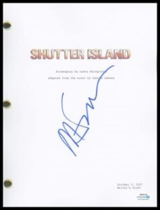 martin scorsese”shutter island” autograph signed full script screenplay acoa