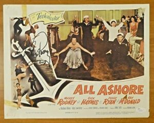 mickey rooney signed vintage 11×14 lobby card with jsa coa