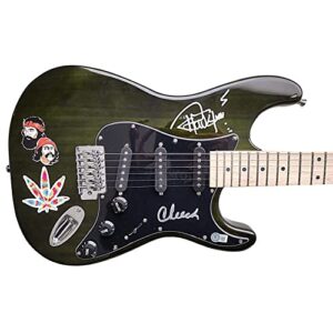 Cheech Marin and Tommy Chong Signed Electric Guitar Exact Proof Photos Beckett BAS Cert Autographed