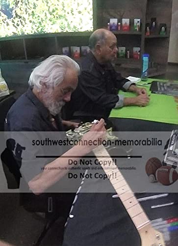 Cheech Marin and Tommy Chong Signed Electric Guitar Exact Proof Photos Beckett BAS Cert Autographed