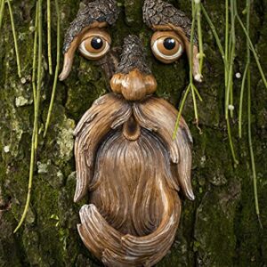 Tree Faces Decor Outdoor – Tree Hugger Yard Art Garden Decoration – Unique Bird Feeders for Outdoors and Indoors – Old Man Tree Art