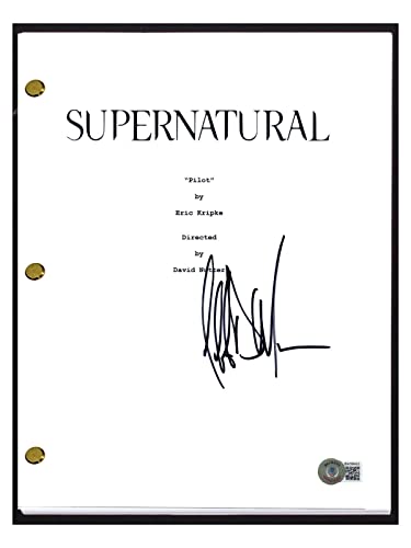 Jeffrey Dean Morgan Signed Supernatural Pilot Episode Script Beckett BAS COA