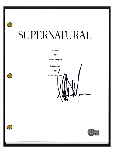 Jeffrey Dean Morgan Signed Supernatural Pilot Episode Script Beckett BAS COA