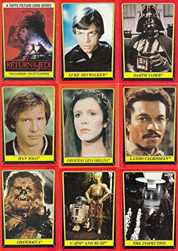 STAR WARS RETURN OF THE JEDI 1 1983 TOPPS COMPLETE BASE CARD SET OF 132