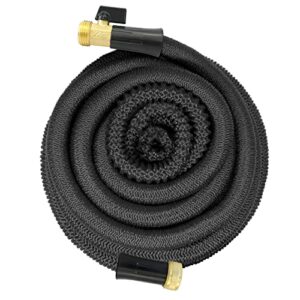 xhose pro garden hose, 50 foot expandable garden hoses, tough & flexible water hose, lightweight, solid brass fittings, kink free, easy to use & store