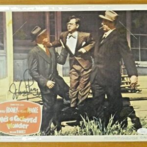 Mickey Rooney Signed Vintage 11x14 Lobby Card with JSA COA