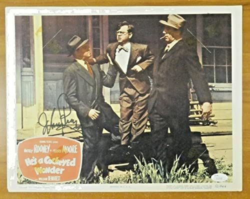 Mickey Rooney Signed Vintage 11x14 Lobby Card with JSA COA