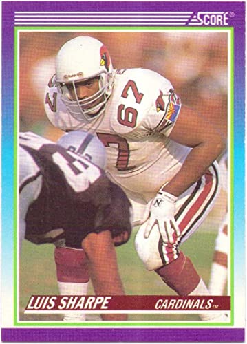 Luis Sharpe 1990 Score Football Card #445 - Phoenix Cardinals