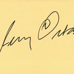 Jerry Orbach Actor Singer 1976 TV Movie Autographed Signed Index Card JSA COA