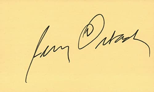 Jerry Orbach Actor Singer 1976 TV Movie Autographed Signed Index Card JSA COA