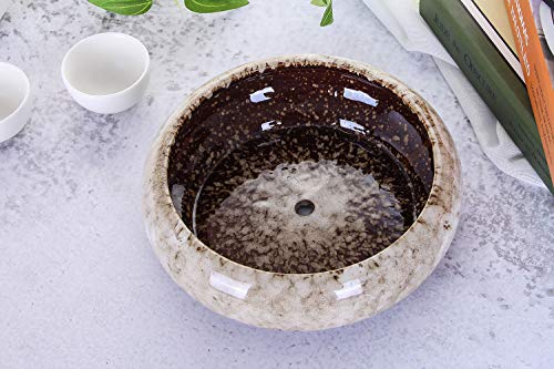 VanEnjoy 7.3 inch Round Large Shallow Succulent Ceramic Glazed Planter Pots with Drainage Hole, Bonsai Pots Garden Decorative Cactus Stand Flower Container (White)