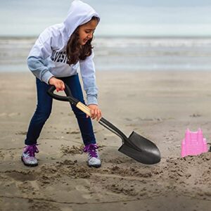 Shovel for Digging，Small Round Shovel with an Overall Length of 28 Inches，Kids Beach Shovel with D-Handel,Mini Garden Shovel ,Car Snow Shovel