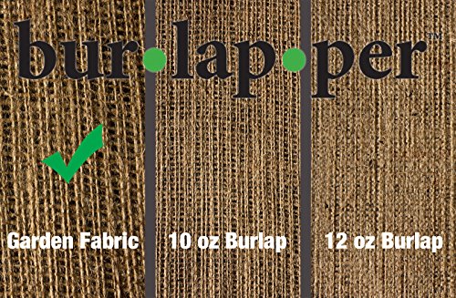 Burlapper Burlap Garden Fabric (40 Inch x 15 Feet, Natural)