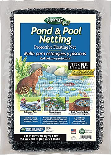 Dalen Pond & Pool Netting – Outdoor Water Garden Cover – Protective Mesh for Fish & Aquatic Life - 3/8" Mesh - (7′ x 10′)