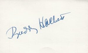 buddy hackett actor comedian signed 3×5 index card with jsa coa