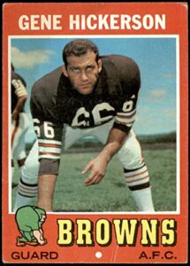 1971 topps # 36 gene hickerson cleveland browns-fb (football card) dean’s cards 2 – good browns-fb