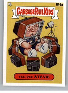 2020 topps garbage pail kids series 2 35th anniversary fan favorites nonsport trading card #fv-6a tee-vee stevie official gpk sticker trading card from the topps company highlighting fan favorite characters throughout the years in raw (nm or better) condi